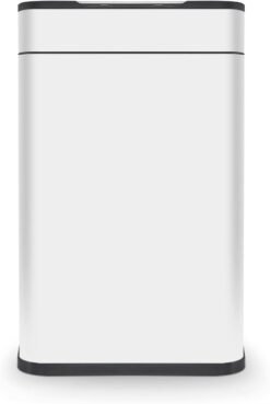 Tower T938023WHT Ozone Sensor Bin. Large 60L. Hands Free Opening. Carbon Filter. White