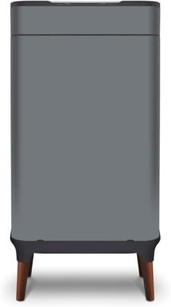 Tower T938022GRY Ozone Sensor Bin with Legs. Large 65L. Hands Free Opening. Carbon Filter. Grey