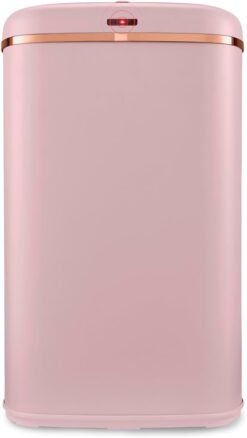 Tower T838010PNK Cavaletto Square Sensor Bin. 58L. Pink and Rose Gold