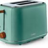 TOWER T20027JDE Scandi 2 Slice Toaster With Adjustable Browning Control. Centring Function. 800W. Jade Green