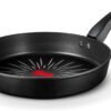 Tower T800302 SmartStart Forged 30cm Aluminium Frying Pan with Easy Clean Aeroglide Non-Stick. 8x Stronger. Induction Compatible. Oven Safe. Long Lasting. PFOA Free. Black