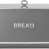Tower Renaissance Bread Bin. 16L Capacity. Simple Pull Lid. Grey