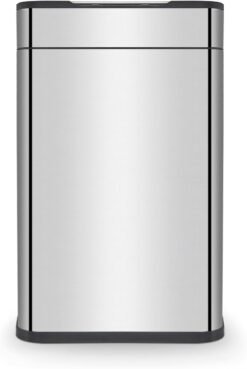 Tower T938023SS Ozone Sensor Bin. Large 60L. Hands Free Opening. Carbon Filter. Stainless Steel