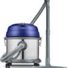 Tower T136000 TDW10 Stainless Steel Wet and Dry Vacuum with Floor Brush. Extendable Tube and Crevice Nozzle. 15L. 1200W. Washington Blue