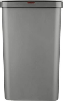 Tower T838005G Sensor Bin with Retainer Ring. Battery-Operated. 50L. Grey