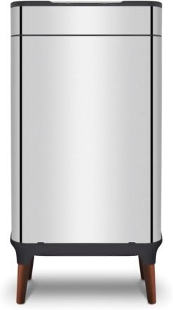 Tower T938022SS Ozone Sensor Bin with Legs. Large 65L. Hands Free Opening. Carbon Filter. Stainless Steel