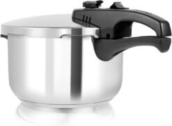 Tower T80245 Stainless Steel Pressure Cooker with Steamer Basket. 3 Litre. Stainless Steel. Silver
