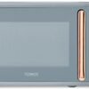 Tower T24038RGG Cavaletto Manual Microwave with 5 Power Levels & 35 Minute Timer. 800W. 20L. Grey & Rose Gold