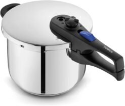 Tower Express Pressure Cooker with Bakelite Lid Lock System. Visual Pressure Indicator. 6L. Stainless Steel