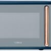 Tower T24038MNB Cavaletto Manual Microwave with 5 Power Levels and 35 Minute Timer. 800W. 20L. Midnight Blue & Rose Gold