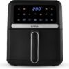 Tower T17186 Vortx Digital Air Fryer with Digital Colour Display. 11 Pre-set Cooking Options. Space Saving Design. 1500W. 5L. Black