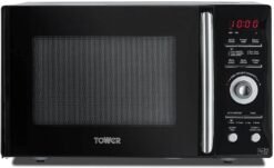 Tower KOR9GQRT Digital Microwave with 5 Pre-set Autocook Functions. Defrost Function. 900W. 26L. Black