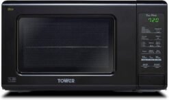 Tower KOR6M1RDBK Touch Control Digital Microwave with Dual Wave. 2-Plate. 800W. 20 Litre. Black