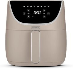 Tower. T17127MSH. Vortx Air Fryer with Digital Control Panel. 1700W. 6L. Latte