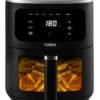 Tower T17176 Vortx Vizion 8L Air Fryer with Digital Control Panel. 6 Pre-sets. 60 Minute Timer. Shake Reminder. 1700W. Black