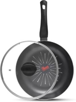 Tower T700308 SmartStart Classic 28cm Multi-Pan & Lid with Easy Clean Aeroglide Non-Stick. Oven Safe. Long Lasting. PFOA Free