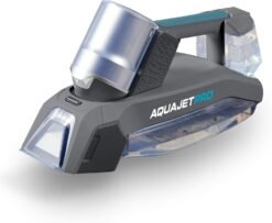 Tower T548006 AquajetPro Handy Cordless Spot Cleaner with BLDC Brushless Motor & Powerful Rotating Brush Bar. 0.3L Clean Tank. 0.4L Dirty Water Tank. 80W. Titanium & Blue