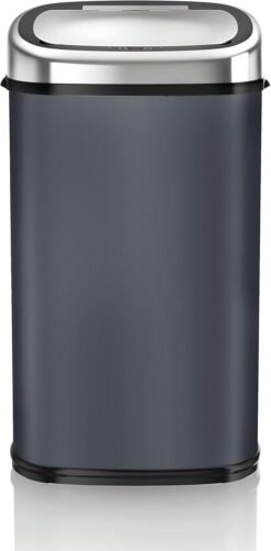 Tower T80902 Kitchen Bin with Sensor Lid. Automatic Soft-Close. Manual Override. 58 Litre. Charcoal